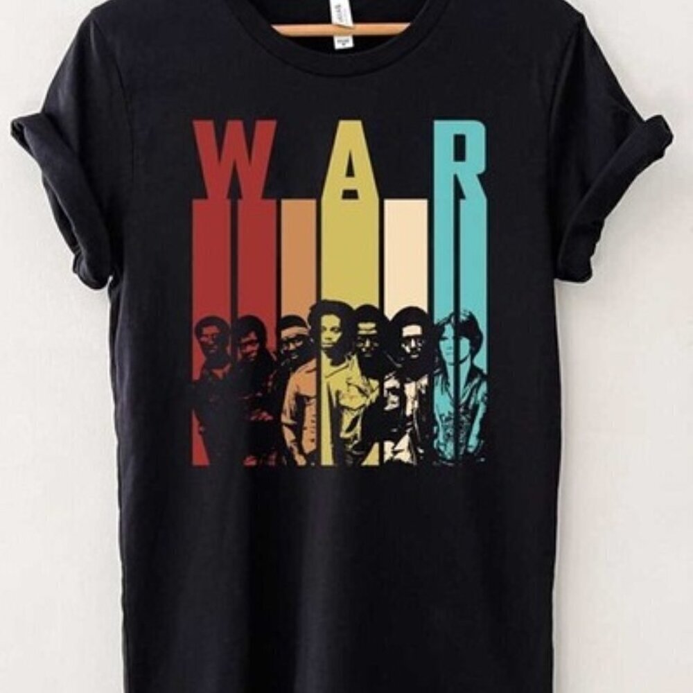 War Band Retro Vintage Shirt Rock Music Graphic Tee Funk Soul Band Fan Unisex